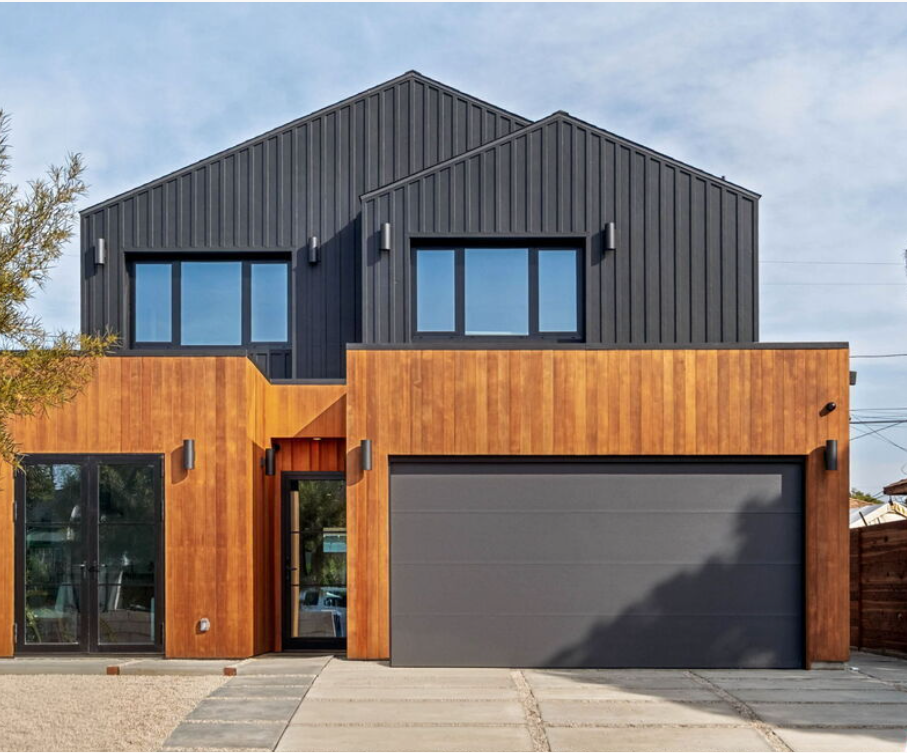 Flush Aluminum Glass Garage Door