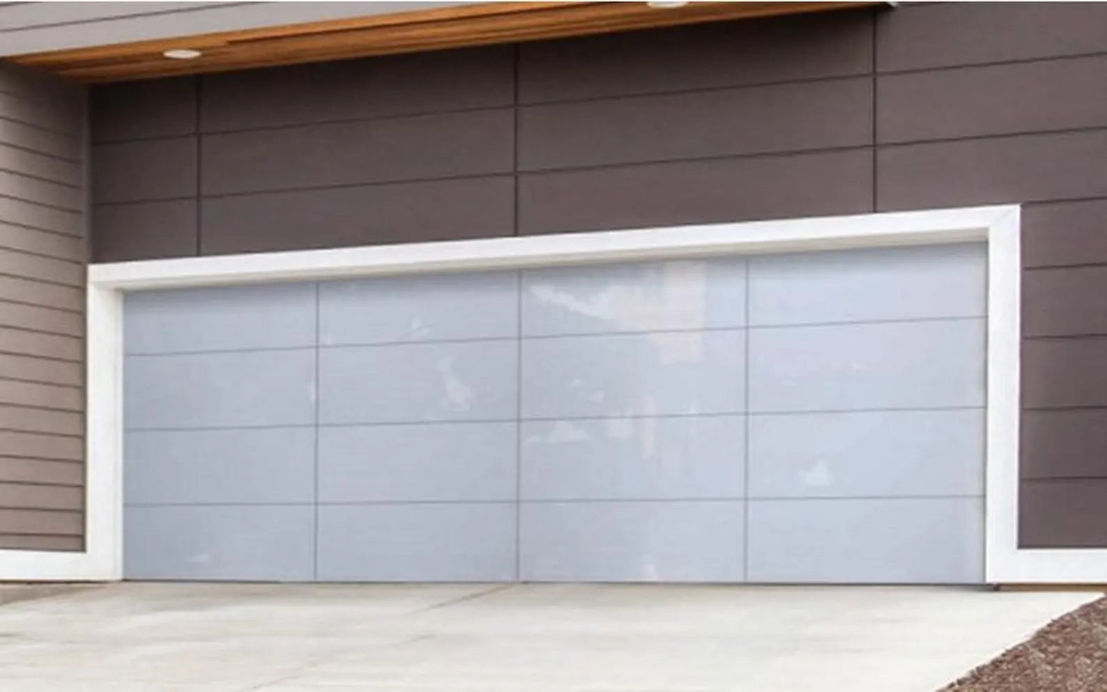 Flush Aluminum Door With Customizable Glass Panels, Custom Size, Custom Color